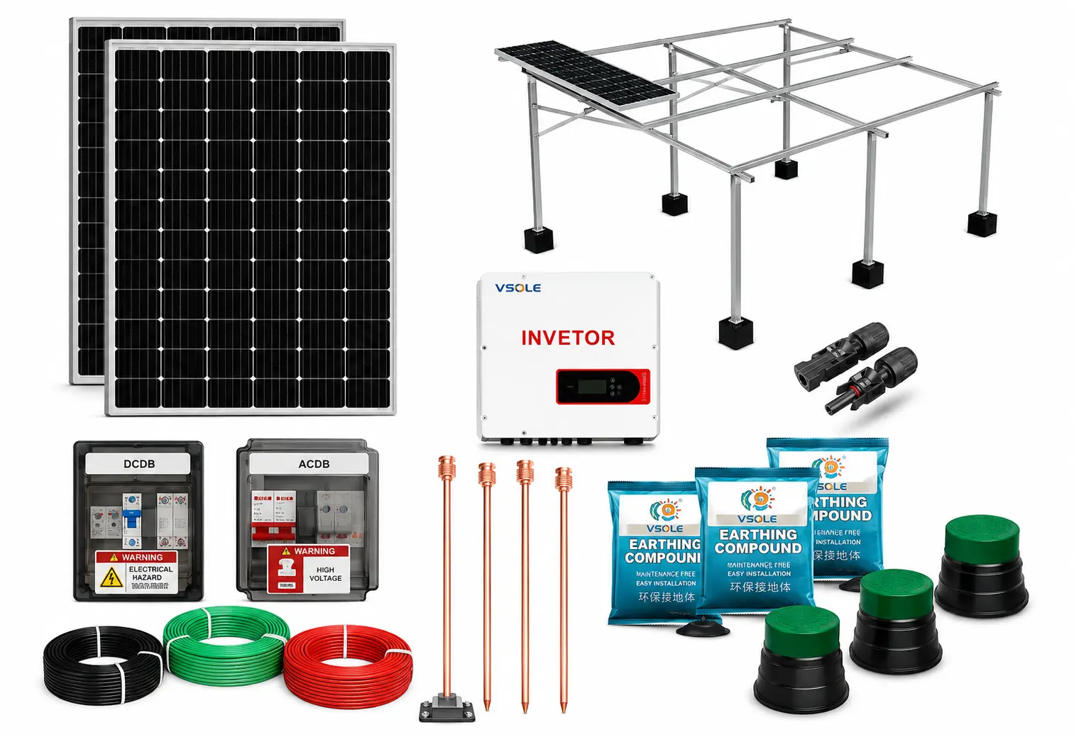 Complete solar kit